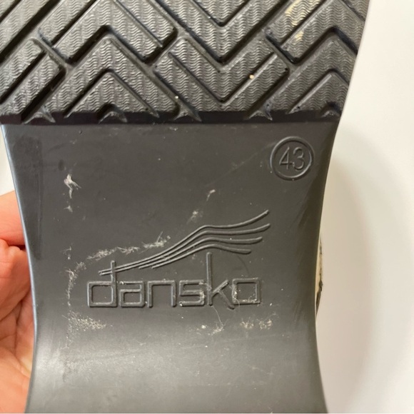 Dansko Women EU 43 US 12.5-13 Soft Leather Slip On Clogs Mules Tan Beige Nursing - Picture 7 of 11